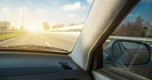 View from a windshield