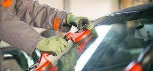installation of windshield