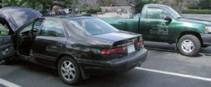 Collision repair on car